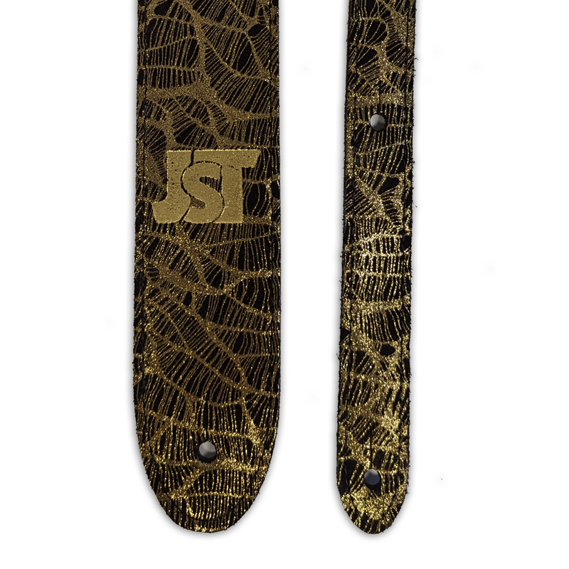 Gold Weave & Black Leather - Joanne Shaw Taylor Signature Guitar Strap